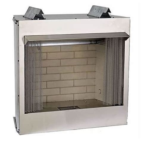 stainless steel fireplace box|replacing firebox in fireplace.